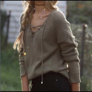 Planet Blue Lost in Lunar pull over sweater